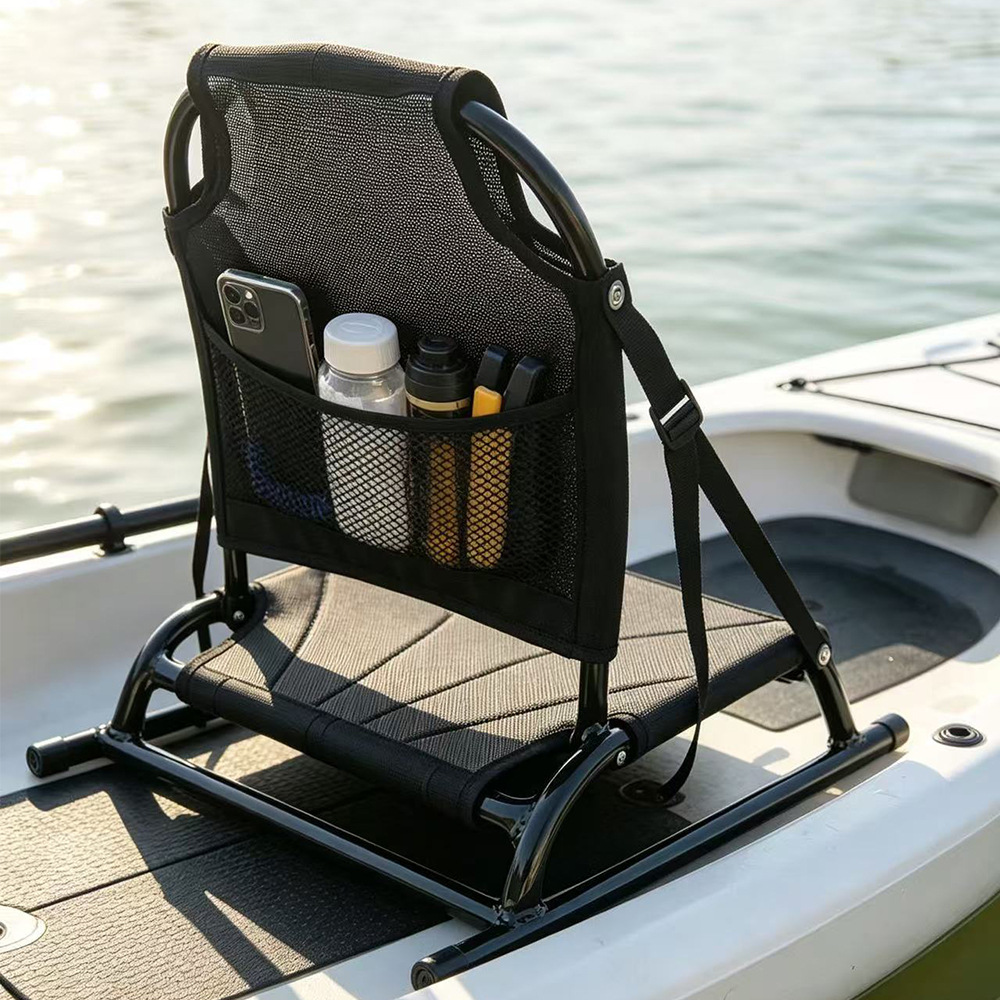 Fishing Kayak Paddle - Aluminum Portable Backrest Seat Cushion for