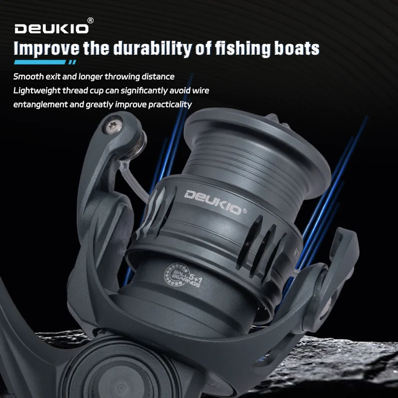 DEUKIO Lightweight Spinning Re - Abu Garcia Reel Max recension och pris