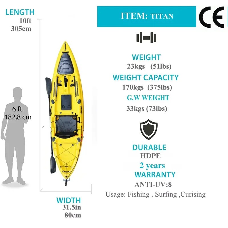 10ft Single Seat Sit on Fishin - Fishing Kayak Sit In recension och pris