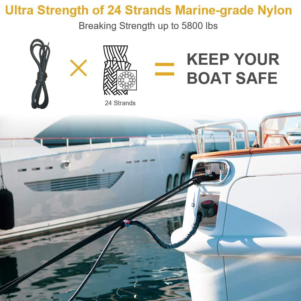 Nylon Double-Braided Mooring L - Fishing Kayak Anchor recension och pris