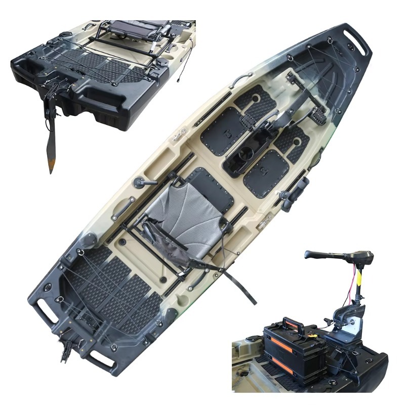 1 Person HDPE/PE Sit-On-Top CE - Fishing Kayak Pedal Drive recension och pris