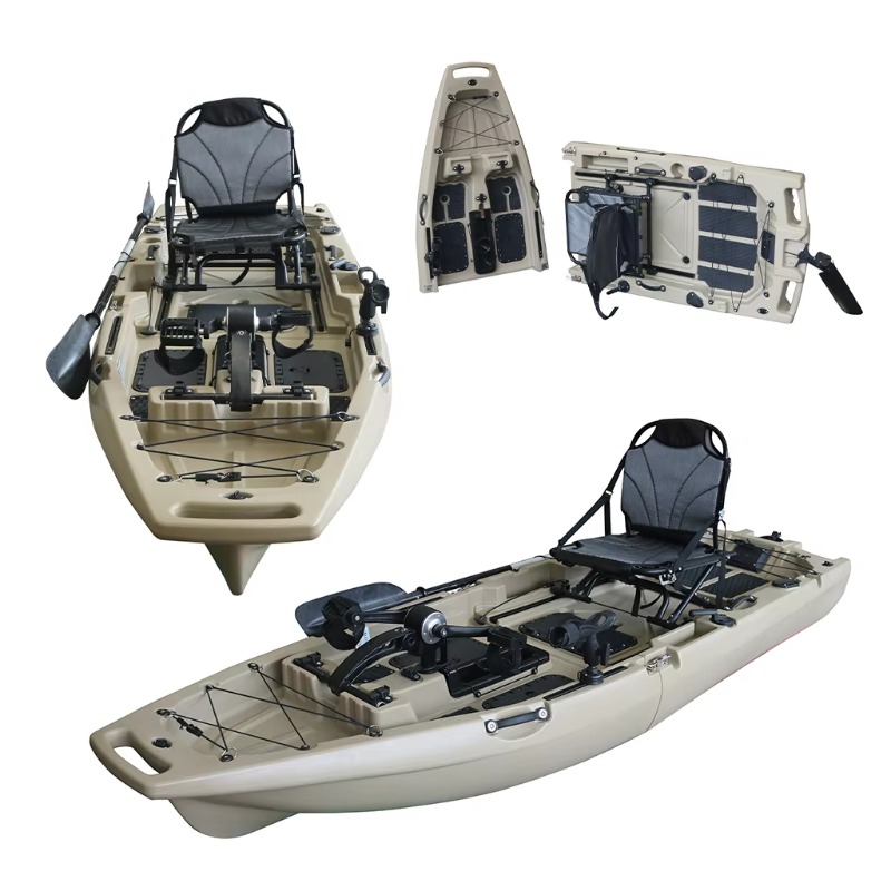 1 Person HDPE/PE Sit-On-Top CE - Fishing Kayak Pedal Drive recension och pris