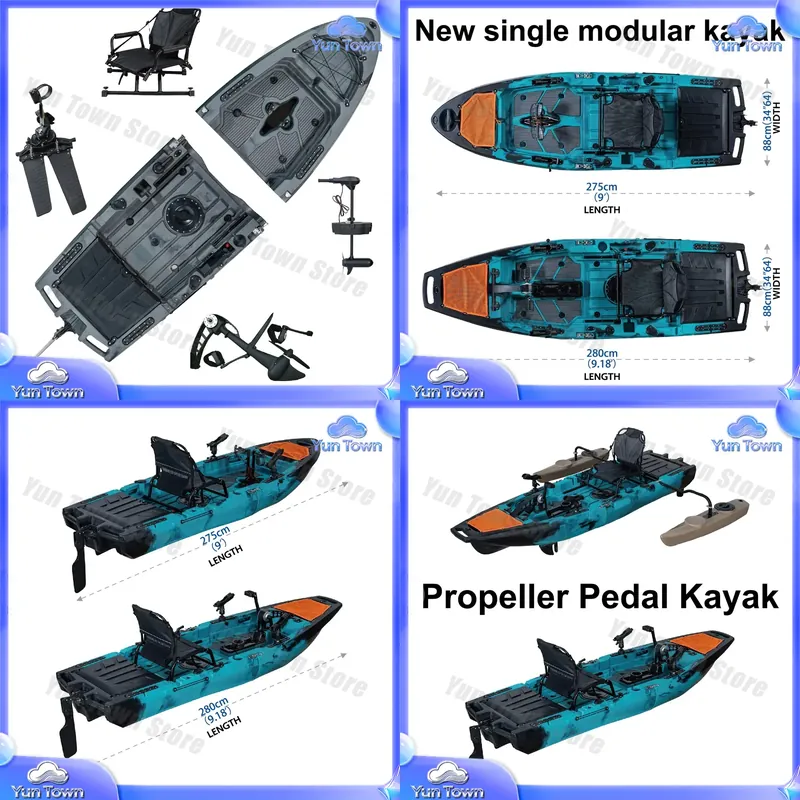 Modular Kayak 9.5ft Sit On Top - Fishing Kayak Pedal Drive recension och pris